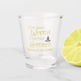Unsere beste Hexe wird angeheftet Schnapsglas