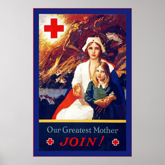 Unsere Beste Mutter ~ Vintage Krankenschwester ~ W Poster (Vorne)