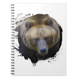 Unsere Brun Grizzly Animal Vie Sauvage Forêt Jungl Notizblock