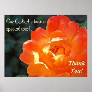 Unsere CNA's besondere Note Danke Poster Kunst Dru