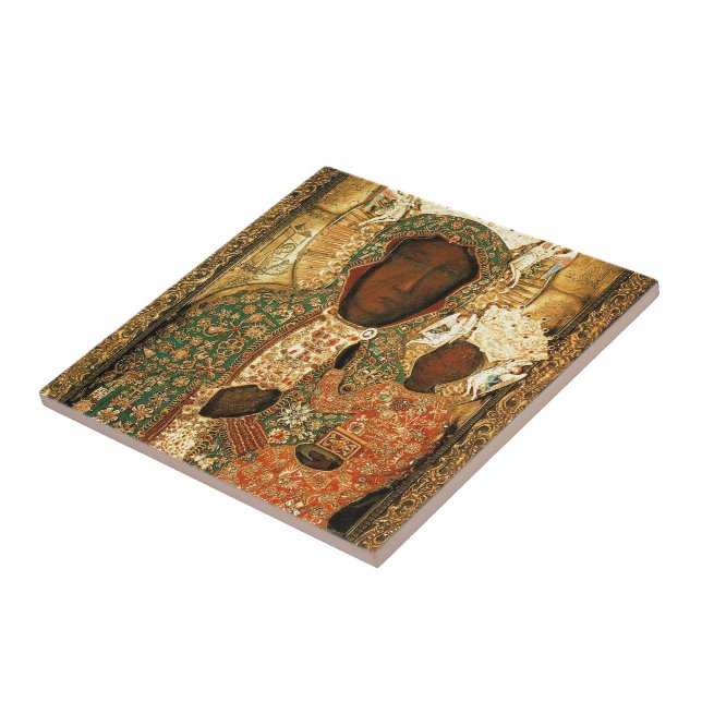 Unsere Dame Czestochowa Black Madonna Polen Gesche Fliese (Seite)