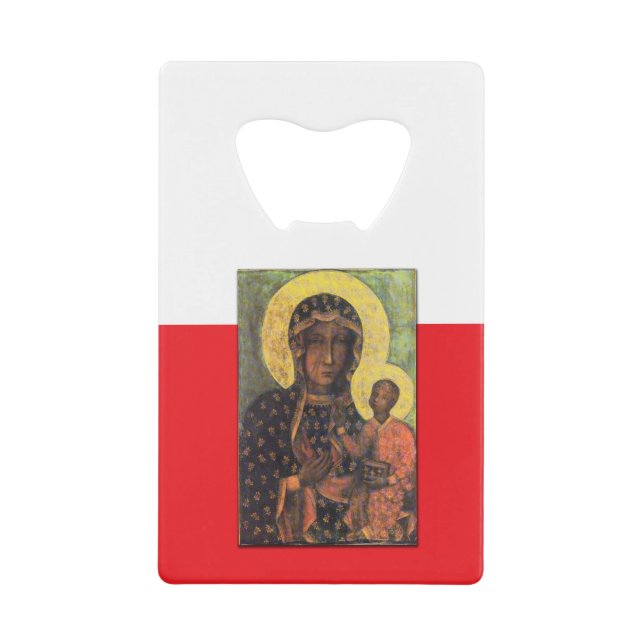 Unsere Dame Czestochowa Geldbeutel Flaschenöffner (Vorderseite)