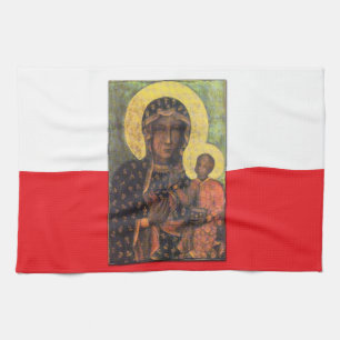 Unsere Dame Czestochowa Geschirrtuch