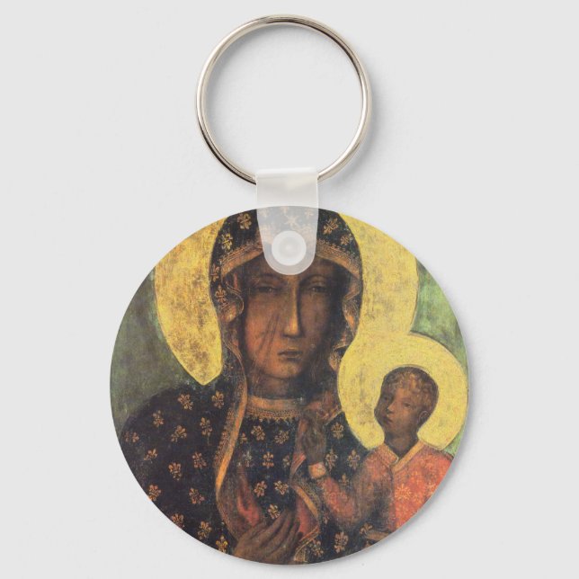 Unsere Dame Czestochowa Schlüsselanhänger (Vorderseite)