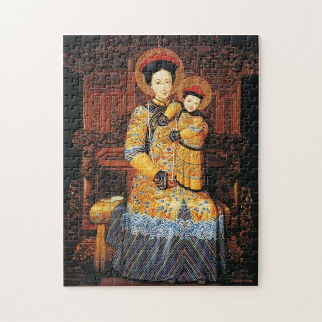 Unsere Dame der China (中 华 母, 中 聖) chinesische Jun (Vertikal)
