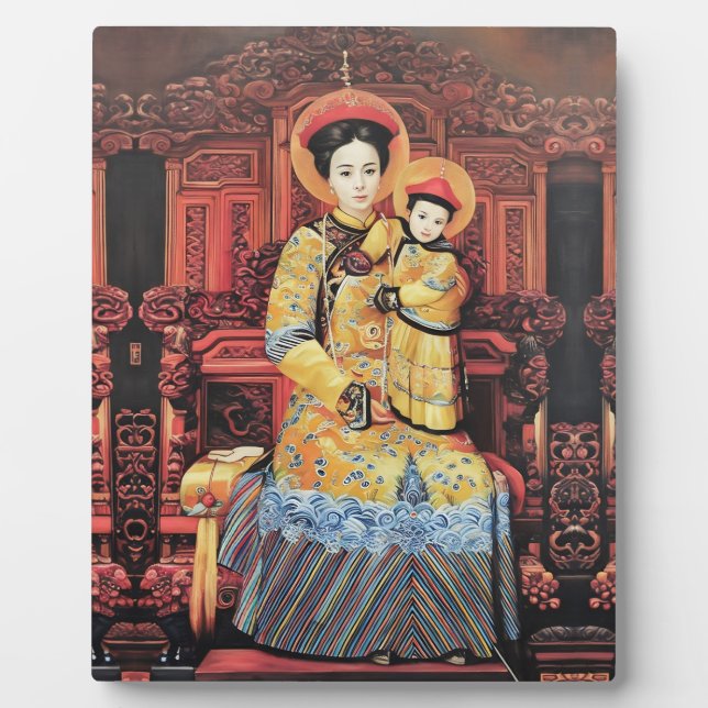 Unsere Dame der China (中 华 母, 中 聖) chinesische Jun Fotoplatte (Vorderseite)