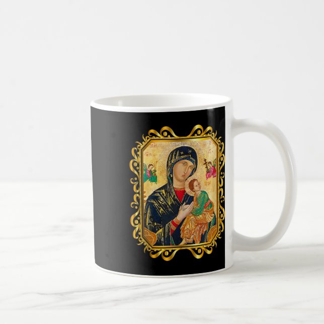 Unsere Dame der ewigen Hilfe, gesegnete Mutter Mar Kaffeetasse (Rechts)