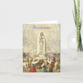 Unsere Dame der Fatima-Urlaubskarte Feiertagskarte