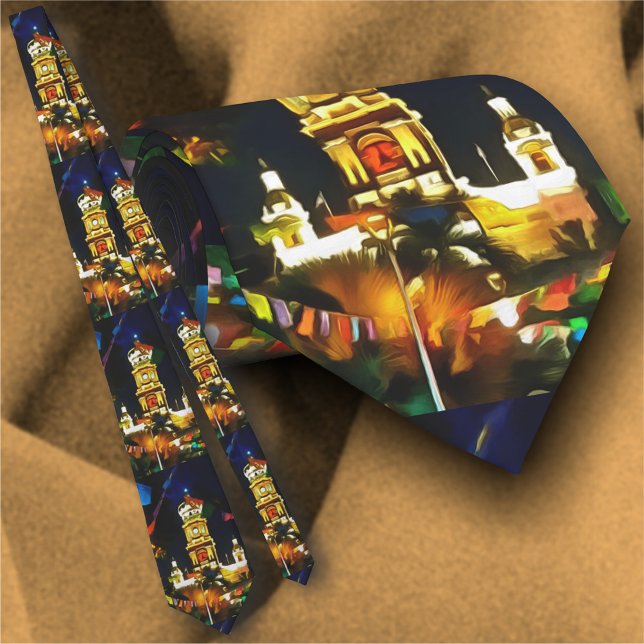 Unsere Dame der Guadalupe Kirche 190130 Neck Tie Krawatte (Von Creator hochgeladen)