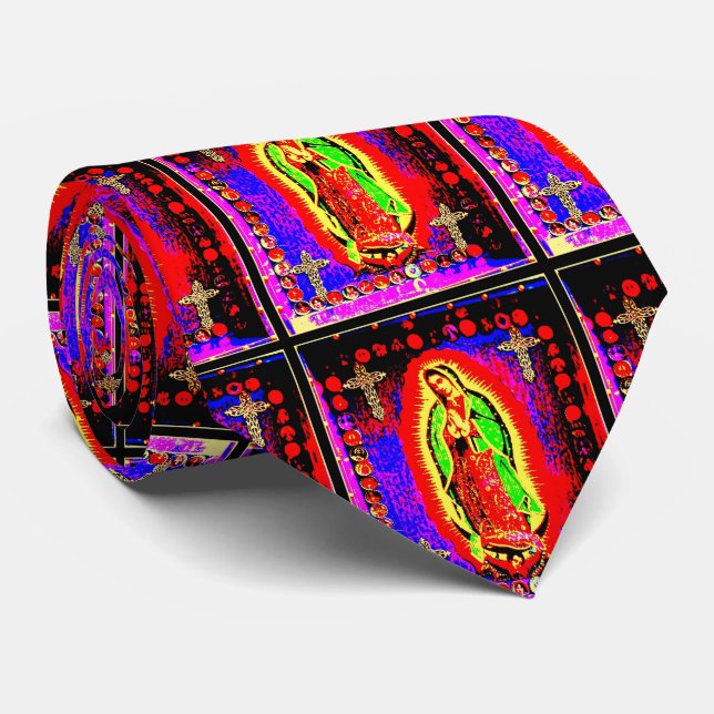 Unsere Dame der Guadalupe Krawatte (Gerollt)