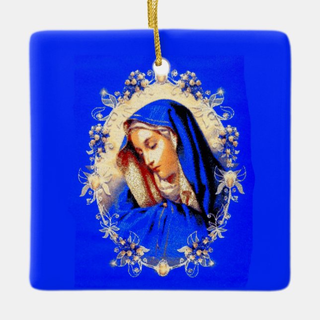 Unsere Dame der Sorgen-Verzierung Keramikornament (Vorderseite)