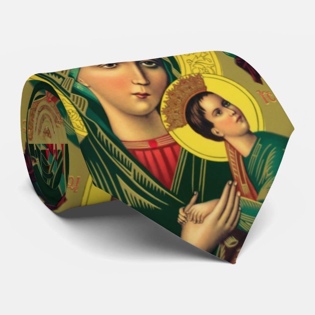 unsere Dame der ständigen Hilfe Krawatte (Gerollt)