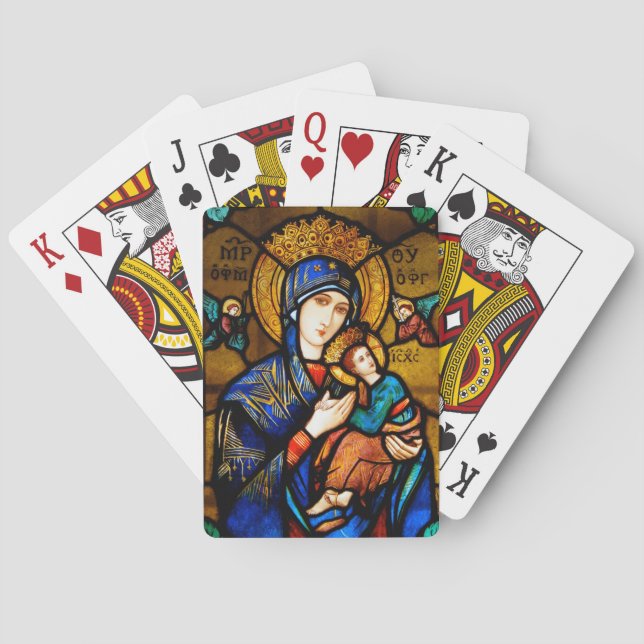 unsere Dame der ständigen Hilfe Spielkarten (Rückseite)