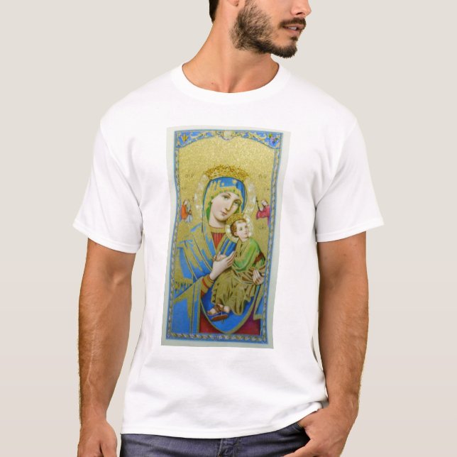 Unsere Dame der unaufhörlichen Hilfe T-Shirt (Vorderseite)