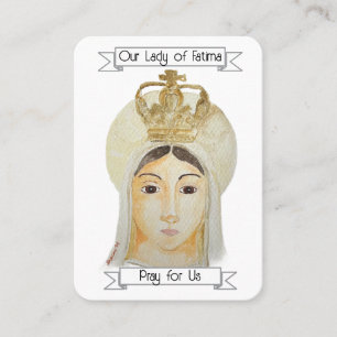 Unsere Dame des Fatima-Gebetskarte Visitenkarte