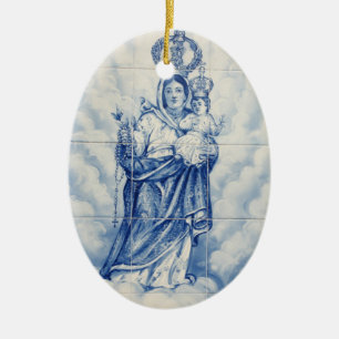 Unsere Dame des Friedens Keramik Ornament