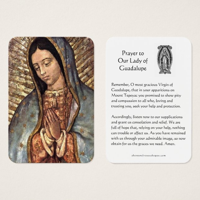 Unsere Dame des Guadalupe-Gebets (Vorne & Hinten)