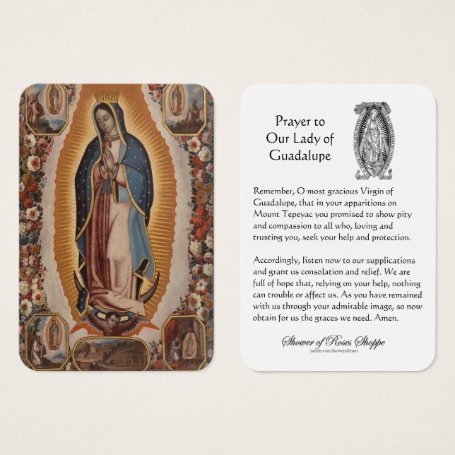 Unsere Dame des Guadalupe-Gebets (Vorne & Hinten)