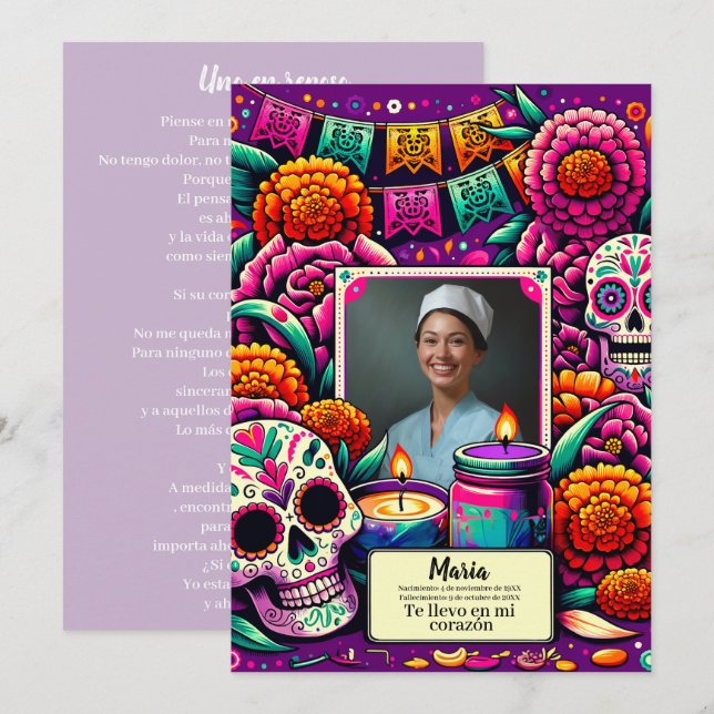 Unsere Dame des Guadalupe-Gebets - Einladung (Vorne/Hinten)