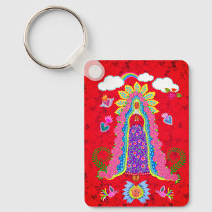 Unsere Dame des Guadalupe-Schlüsselanhängers Schlüsselanhänger