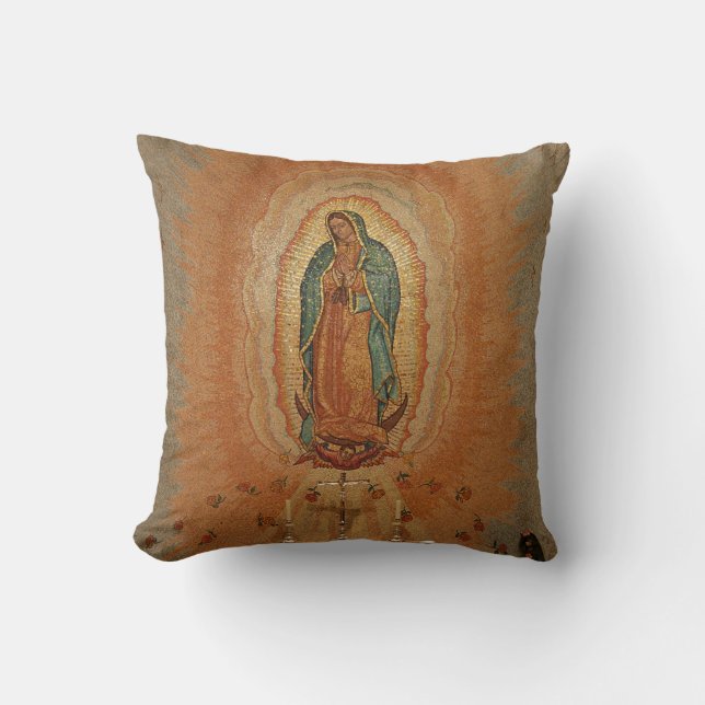Unsere Dame des Guadalupe-Wurfskissens Kissen (Vorderseite)