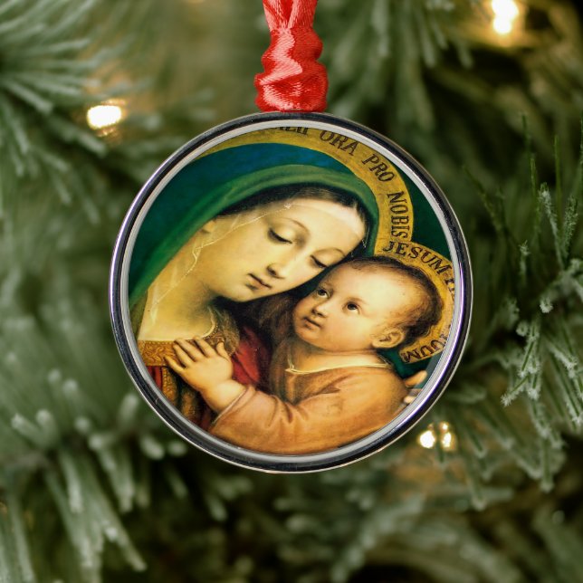 Unsere Dame des guten Rechtsbeistands von Litany L Ornament Aus Metall (Baum)