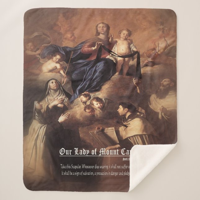 Unsere Dame des Karmel-Gebets Sherpadecke (Vorderseite)