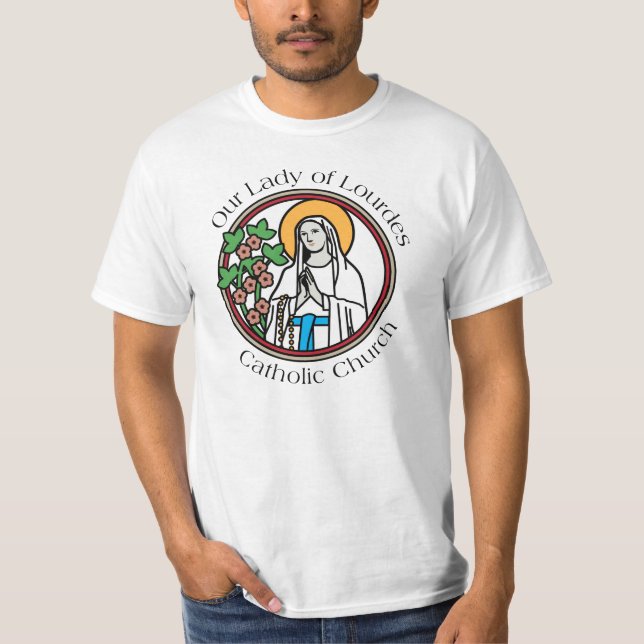 Unsere Dame des katholische Kirchen-T - Shirt (Vorderseite)