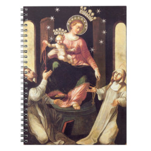 Unsere Dame des Rosenkranzes entstand in Pompeji Notizblock