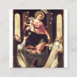 Unsere Dame des Rosenkranzes entstand in Pompeji Quadratische Visitenkarte