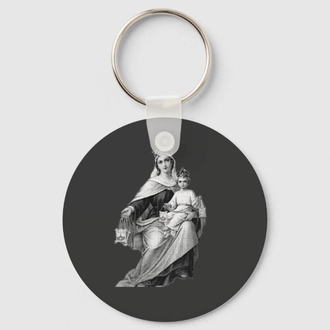 Unsere Dame des Schlüsselanhängers des Monte Carme Schlüsselanhänger (Vorderseite)