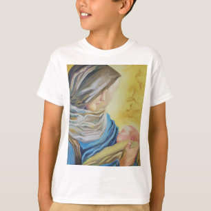 Unsere Dame des Schweigens hält das Baby Jesus T-Shirt