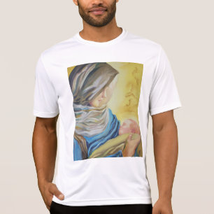 Unsere Dame des Schweigens hält das Baby Jesus T-Shirt
