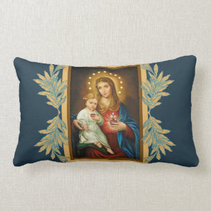 Unsere Dame des tadellosen u. traurigen Herzens Lendenkissen