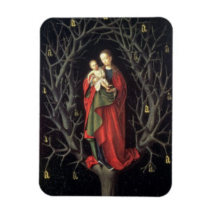 Unsere Dame des trockenen Baums c.1450 (Öl auf Magnet