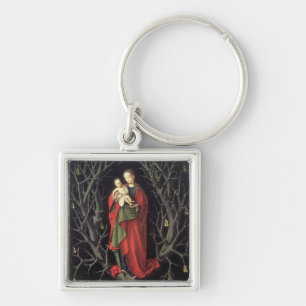 Unsere Dame des trockenen Baums c.1450 (Öl auf Schlüsselanhänger