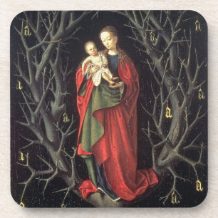 Unsere Dame des trockenen Baums c.1450 (Öl auf Untersetzer