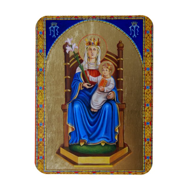 Unsere Dame des Walsingham Icon Magnet (Vertikal)