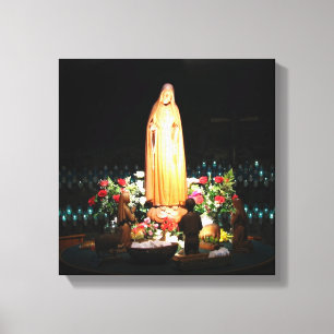 Unsere Dame eingewickelten Leinwand-Druckes Fatima Leinwanddruck