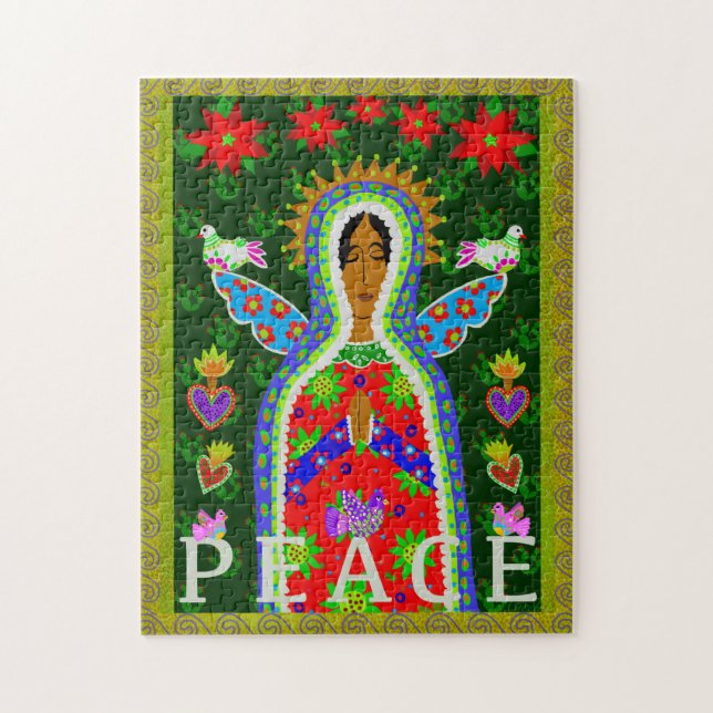 Unsere Dame Guadalupe Angel Peace (Vertikal)