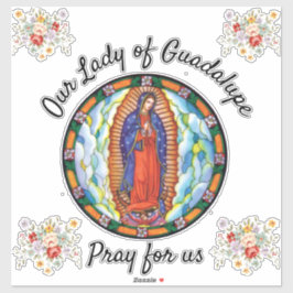 Unsere Dame Guadalupe betet für uns Saint Car Fens Aufkleber