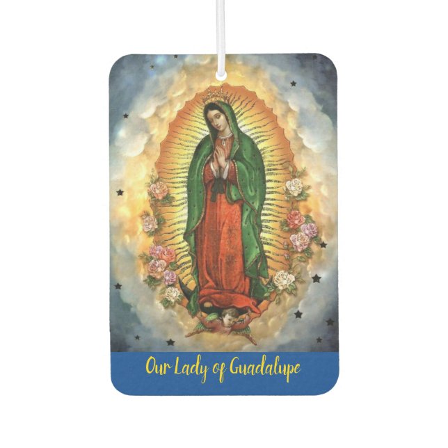 Unsere Dame Guadalupe & Jesus Sacred Herzwagen Autolufterfrischer (Vorderseite)