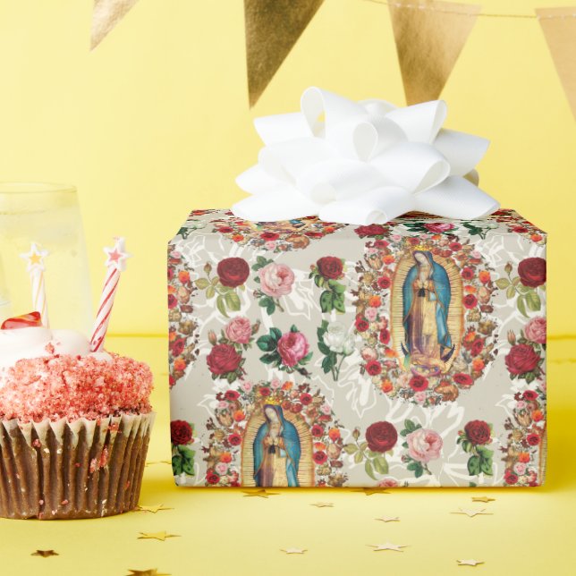 Unsere Dame Guadalupe Jungfrau Mary Katholische He Geschenkpapier (Geburtstagsparty)