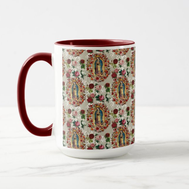 Unsere Dame Guadalupe Jungfrau Mary Katholische He Tasse (Links)