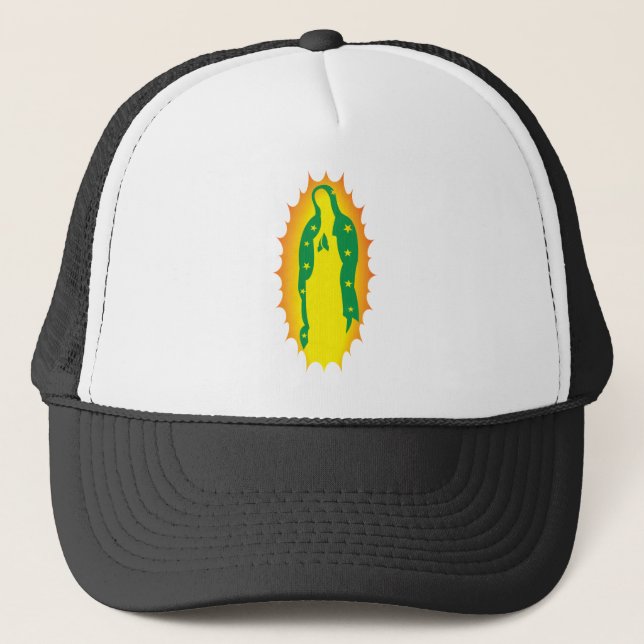 Unsere Dame Guadalupe modern Truckerkappe (Vorderseite)