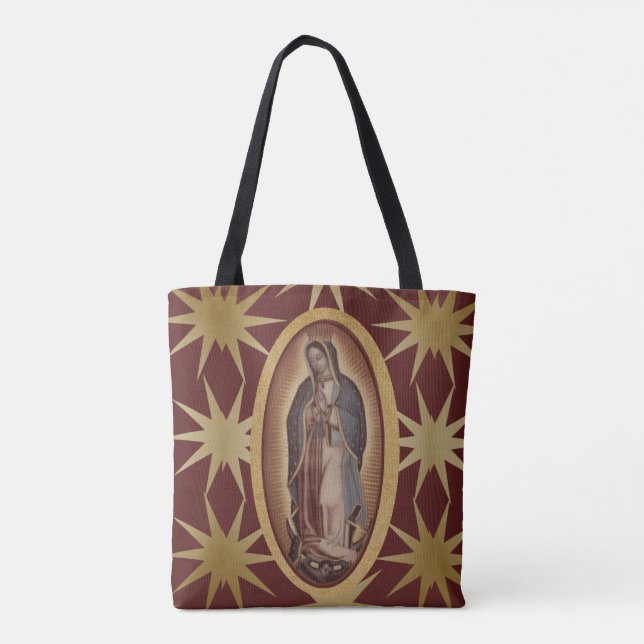 Unsere Dame Guadalupe Santa Maria Spanische Jungfr Tasche (Rückseite)