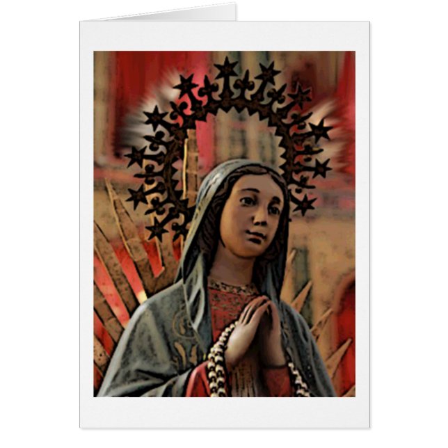 Unsere Dame leerer Karte Guadalupes (Vorne)