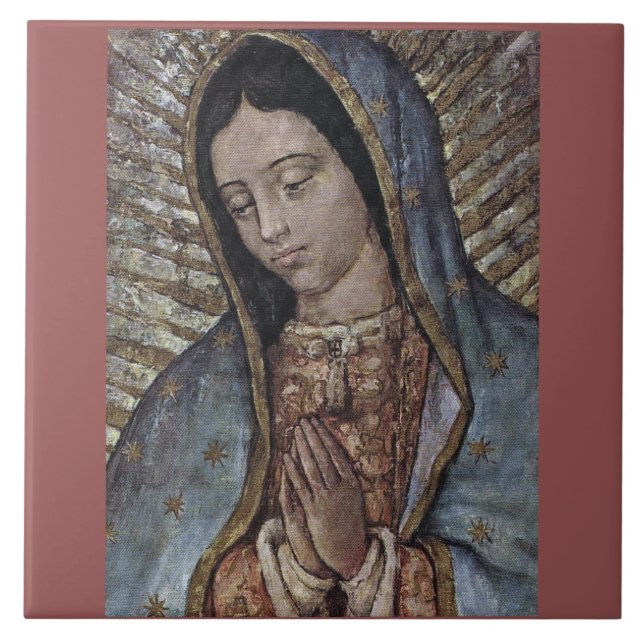 UNSERE DAME OF GUADALUPE FLIESE (Vorderseite)