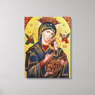 UNSERE DAME OF PERPETUAL HELP ICON LEINWANDDRUCK
