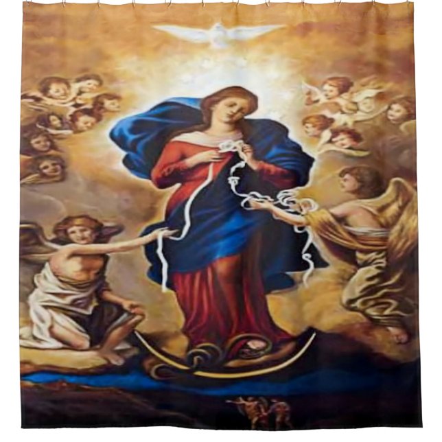 Unsere Dame ohne Knochen Duschvorhang (Vorderseite)